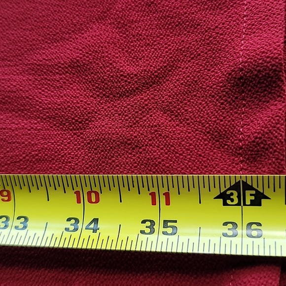 Michael Kors dress tied keyhole front Small maroon studded bell sleeves w tags - Picture 7 of 13